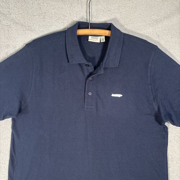 Hakro Men’s XL Polo Shirt‎ Cotton Navy Blue Zeppelin Retro Futurism Steampunk - Picture 3 of 14